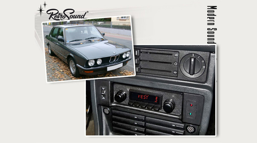 Autoradio fr den BMW E28 Oldtimer