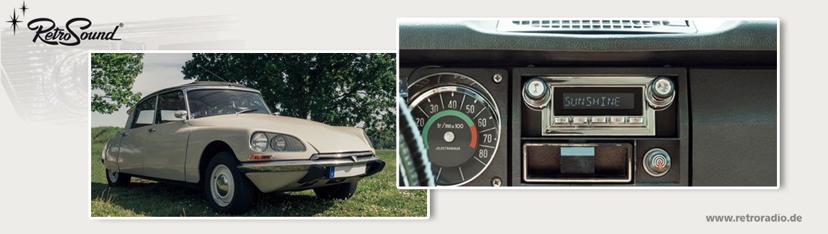 Ræv klon Vag RetroSound - Vintage style car radio for classic Citroën Citroen DS