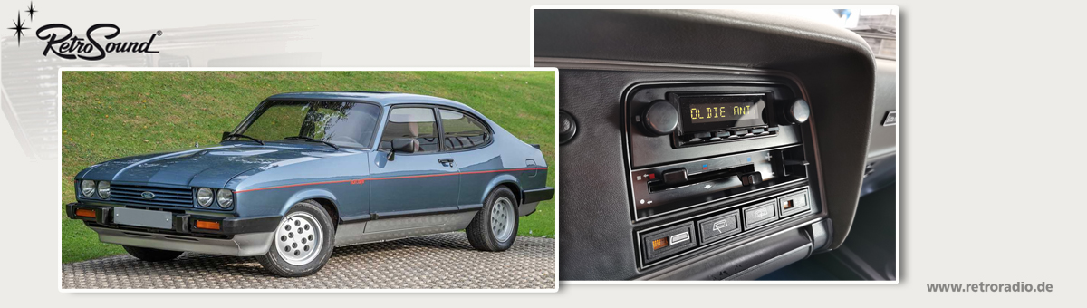 Autoradio im vintage Fiat Oldtimer von RetroSound