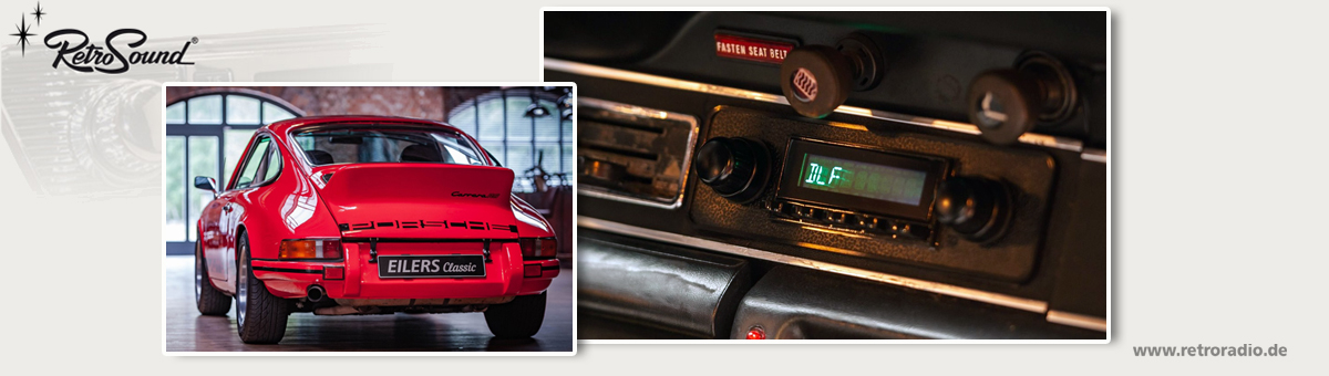 Retrosound Autoradio für PORSCHE 911 G-Modell